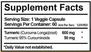 Ultra Pure Turmeric Ingrediants